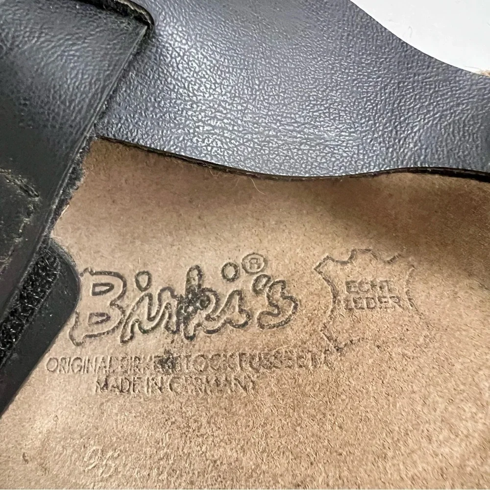 BIRKENSTOCK Gizeh Betula Sandals Women's US 6.5 Euro 37 Black comfy leather